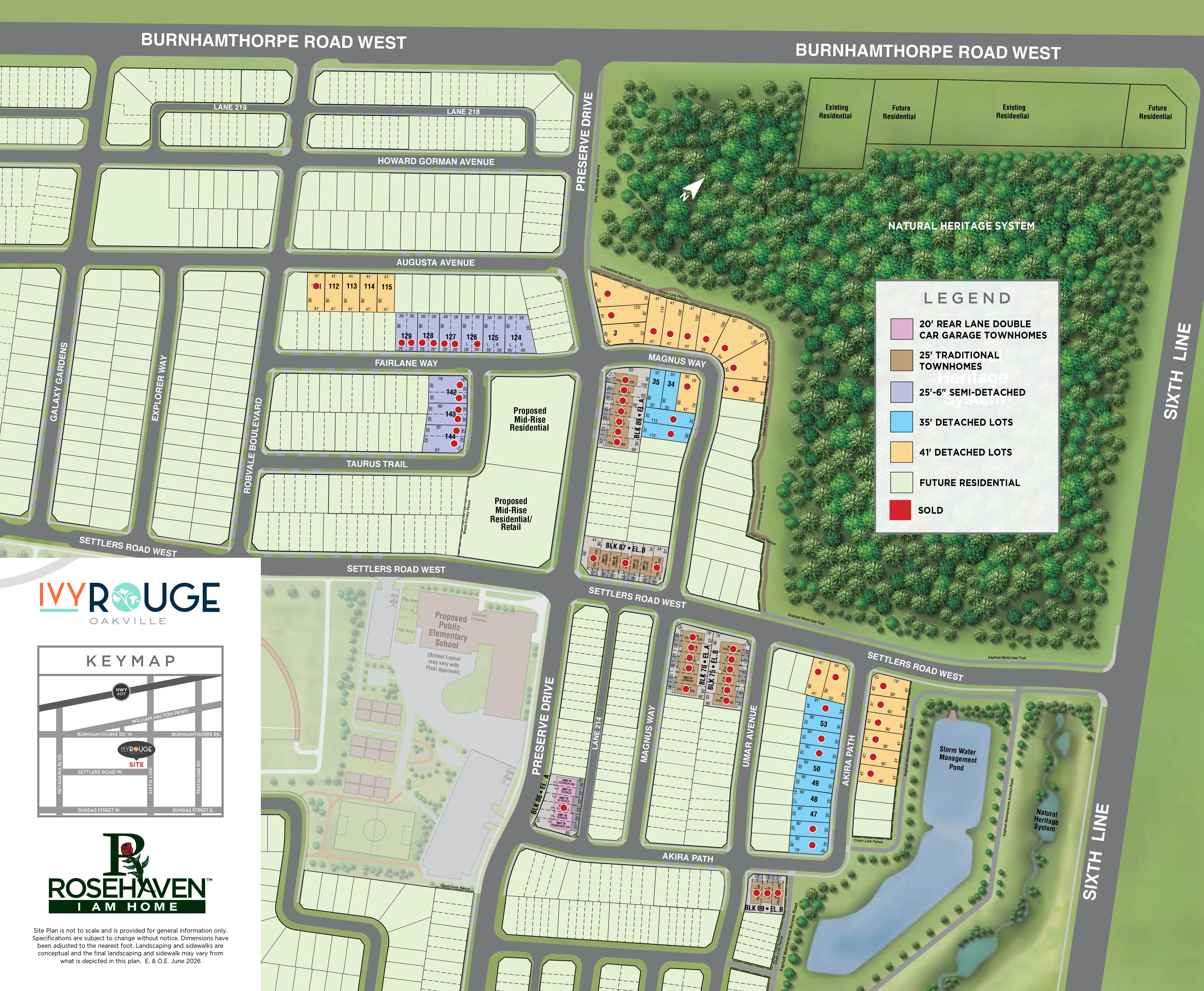 Ivy Rouge Oakville Master Site Plan