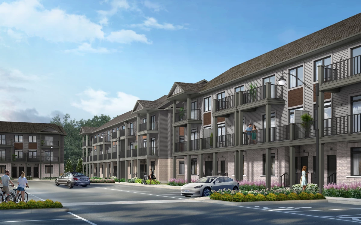 NOMI Towns modern townhome community in Doon South, Kitchener